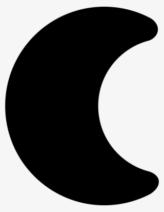 Png File - Black And White Half Moon