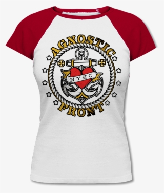 agnostic front "anchor" girly shirt - active shirt