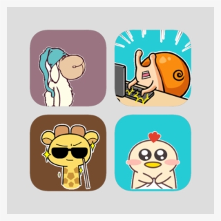Animated Animals Sticker Pack On The App Store - Cartoon