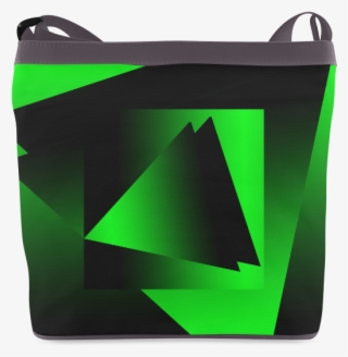 Green Triangle Gradient Handbag Crossbody Bags - Shoulder Bag