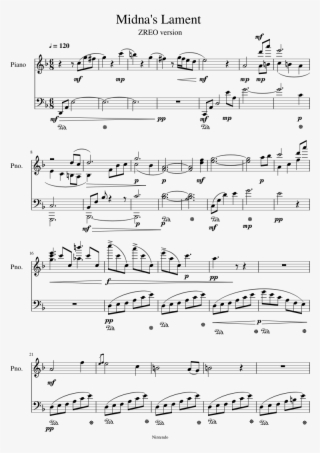 Midna's Lament Sheet Music 1 Of 4 Pages - Sheet Music