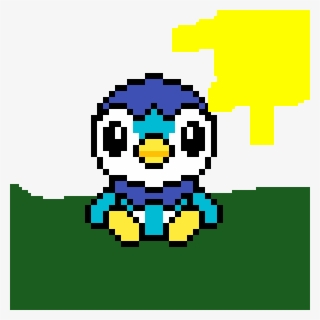 Piplup In The Wild - Pokemon Pixel Art Piplup