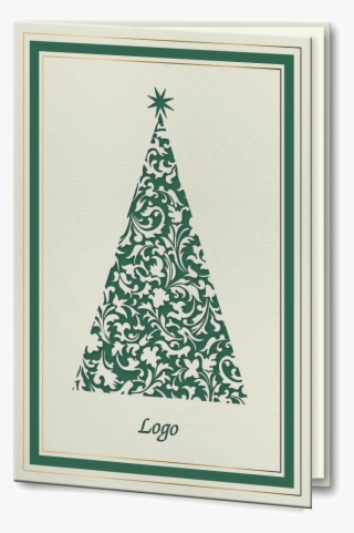 Laser Cut Green And Gold Foil Christmas Tree Bespoke - Elegant Background