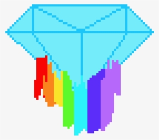 Rainbow Melting Diamond - Melting Diamond Pixel