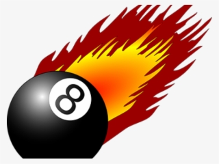 8 Ball With Flames
