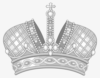 heraldic crown of the empress of russia - illustration