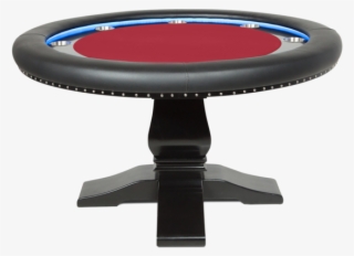 Ginza Led Round Red 8 Person Poker Table - Trampoline