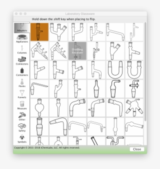 A Large Vector Graphic Glassware Library - Diagram