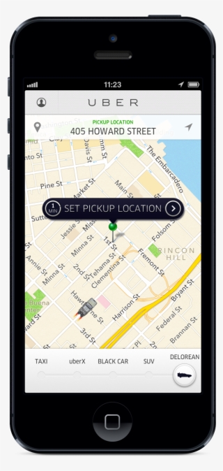 Uber Flunks Better Business Bureau Review - Uber On Phone Png