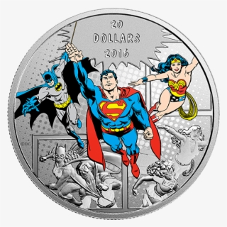 Pure Silver Coloured Coin Dc Comicstm Originals - Dc Comics Originals