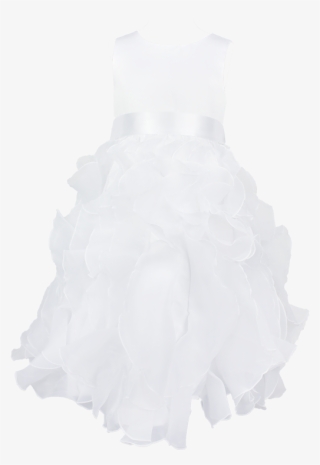 Formal Dress With White Flounce Organza Layers 4-12 - Wedding Dress