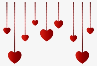Free Png Download Hanging Hearts Decoration Png Images - Transparent Background Valentines Day Clipart