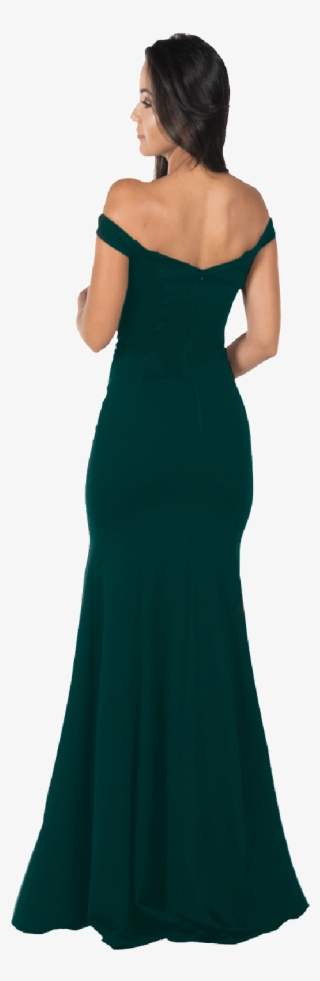 Green Off The Shoulder Mermaid Long Prom Dress - Gown