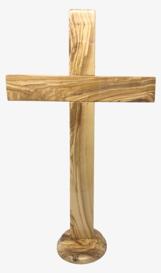 Holy Land 20" Genuine Olive Wood Standing Cross - Cross