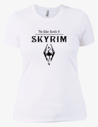 The Elder Scrolls V Skyrim T Shirt Nl3900 Next Level - Black And White