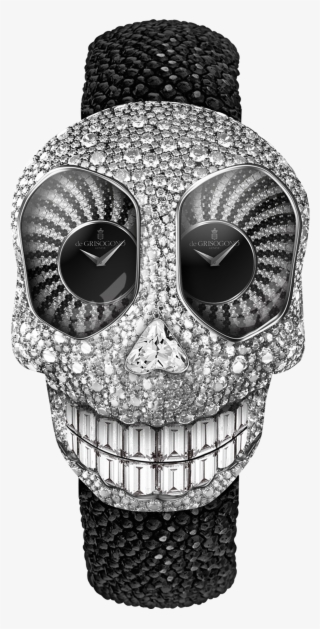 De Grisogono Black Diamond Crazy Skull Watch