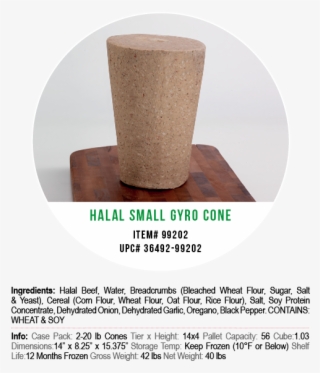 Corfu Halal Gyro Cones Small - Coffee Table