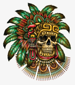 Aztec Skull Warrior - Illustration