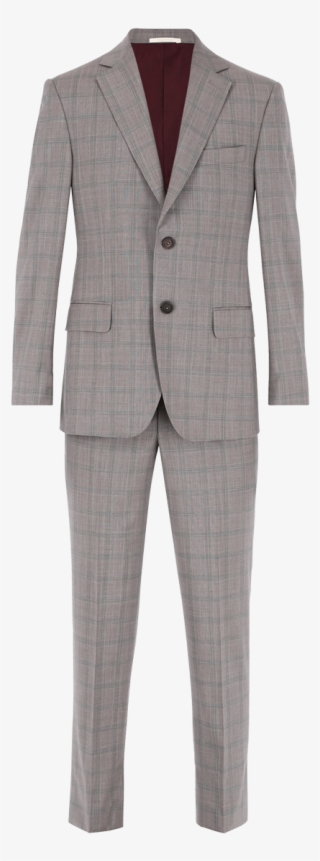Grey Checked Wool-stretch Gentleman Suit Ss19 Collection, - Formal Wear