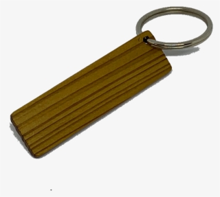Blank Wooden Key Chain Tag Long Thin Rectangle - Keychain