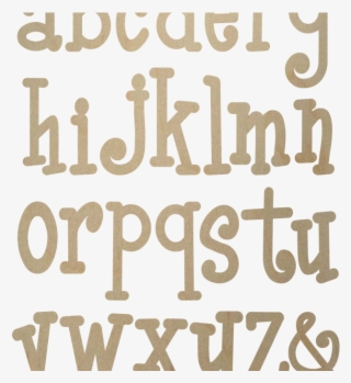 Unfinished Wooden Letters - Poster