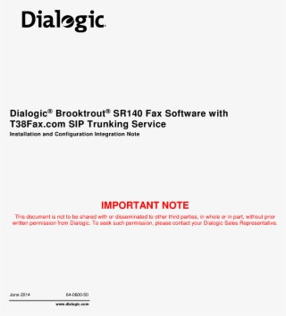 Download Sr140 Config Guide For T38fax
