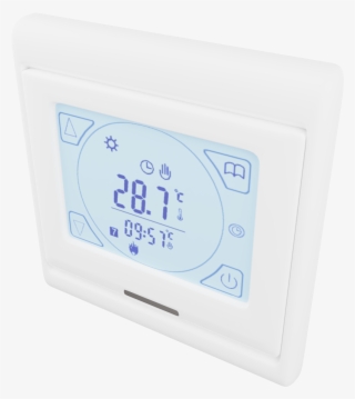 Thermostat With Touchscreen And Weekly Programmer Ad77 - Digital Clock