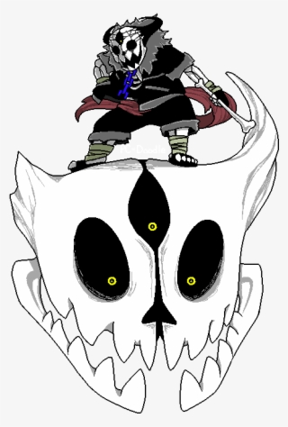 Genocide Skull Pencil And In Color - Demitale Sans