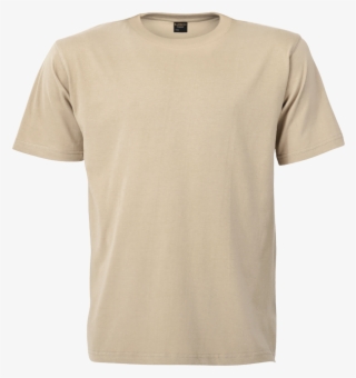 160g Barron Crew Neck T-shirt - Beige Color T Shirt