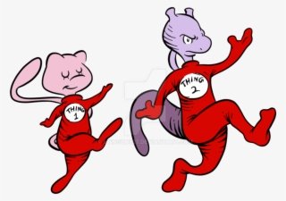 Free Png Download Thing 1 And Thing Mew By Stinson627 - Cartoon