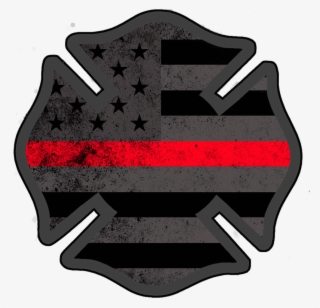 Subdued Firefighter Decal Deal - Firefighter Maltese Cross With Heart