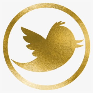 Twitter - Gold Twitter Logo Transparent