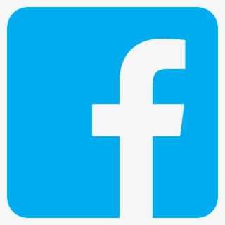 Follow Us On Facebook - Light Blue Facebook Icon