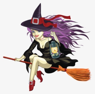 Witch Clipart, Halloween Cartoons, Witch Broom, Witch - Witch Png