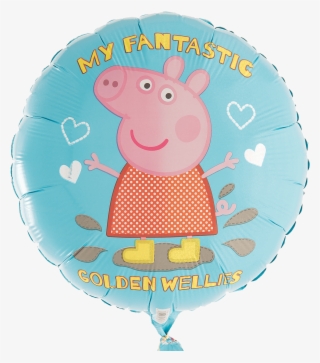 Peppa's Fantastic ~golden Wellies - Balloon