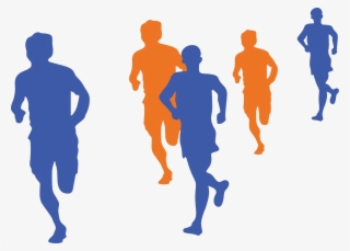 walk png hd image - running finish line silhouette