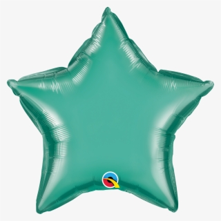 20" Star Qualatex Chrome™ Green Foil Balloon - Turquoise Star Balloon