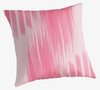 Pink Brush Stroke Pattern Texture By Thoughtsupnorth - Cushion