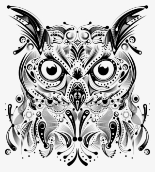 Tribal Owl - Throw Pillow