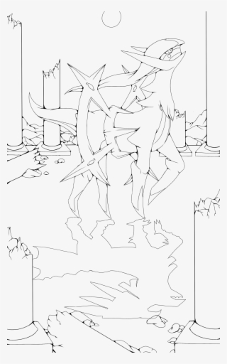 Shadowofarceus - Line Art