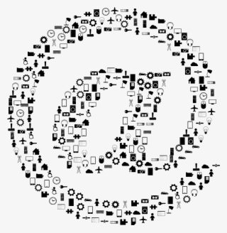 At Sign Icons - Circle