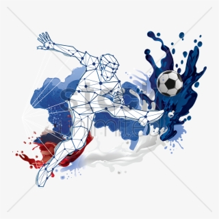 Abstract Soccer Player Design Vector Image - T-shirt
