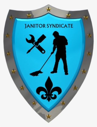 Logo Of Janitor Syndicate - Shield Render