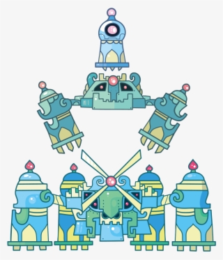 I Looked At A Lot Of Temples To Get Ideas - Beldum Metang Metagross