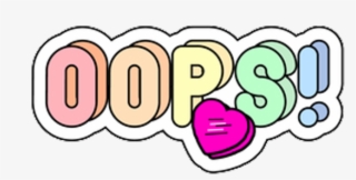 Oops Sticker - Circle