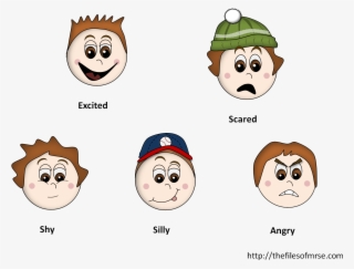 Boy Feeling Cards - Emotions Feeling Face Clipart