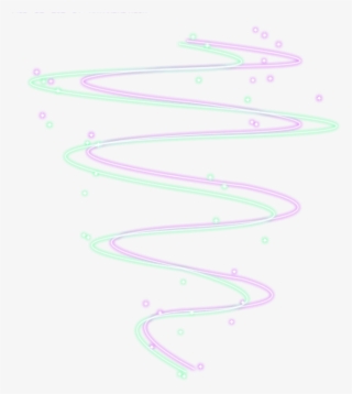 Line Neon Spiral Tumblr Edit Png Pngedit Sticker Purple - Drawing