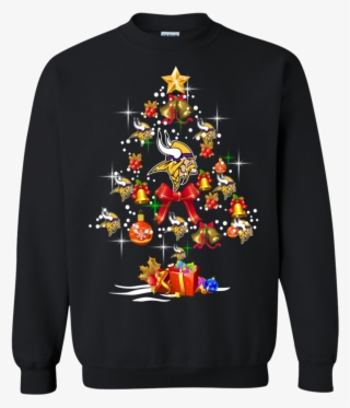 Minnesota Vikings Christmas Tree Sweatshirt - Bendy I M Outta Here