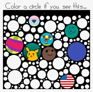 I Did The American Flag At The Bottom - Circle