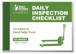 Daily Inspection Checklist Books Order Checklist Books - Pallet Jack Daily Checklist